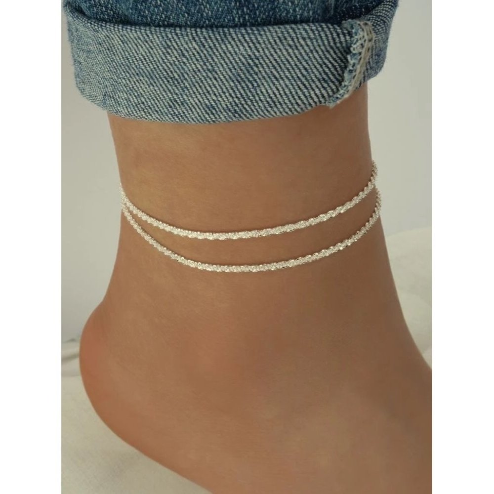 - Diamond anklet silver